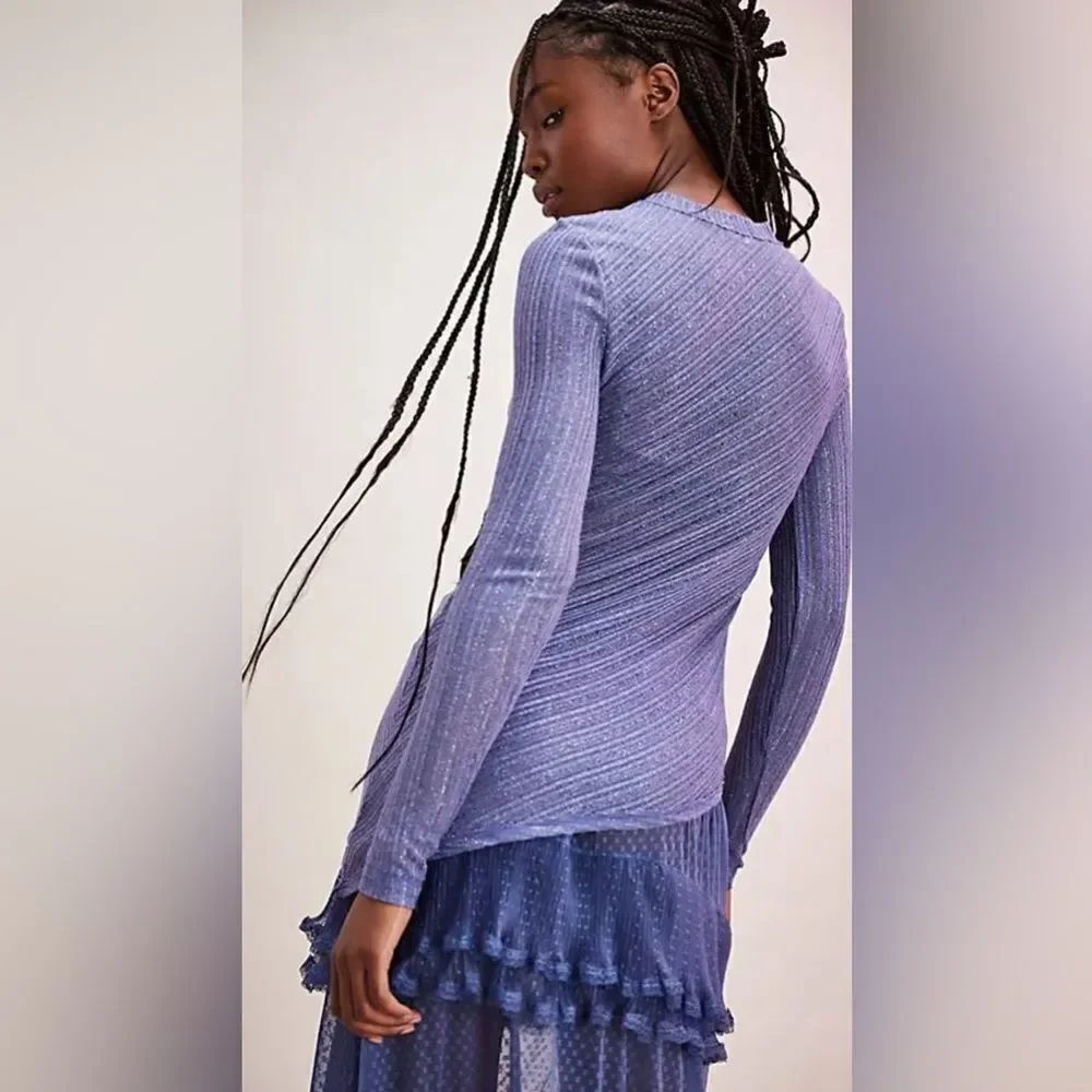 FREE PEOPLE Intimately Sz XS Another Round Long Sleeve Top